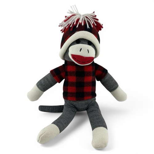 Sock monkey plush doll - plush,