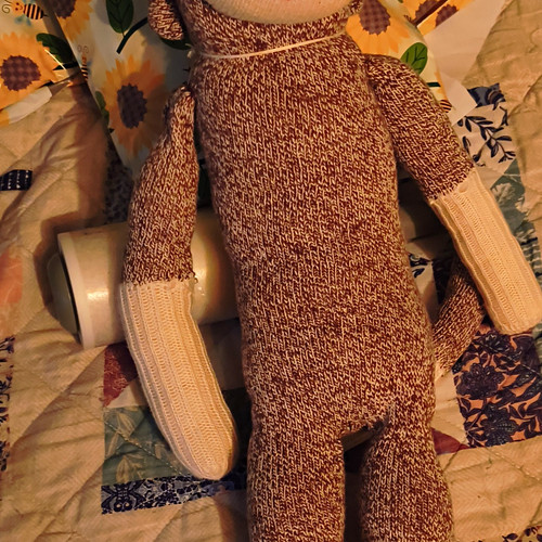 Sock monkey plush stuffed - sock,