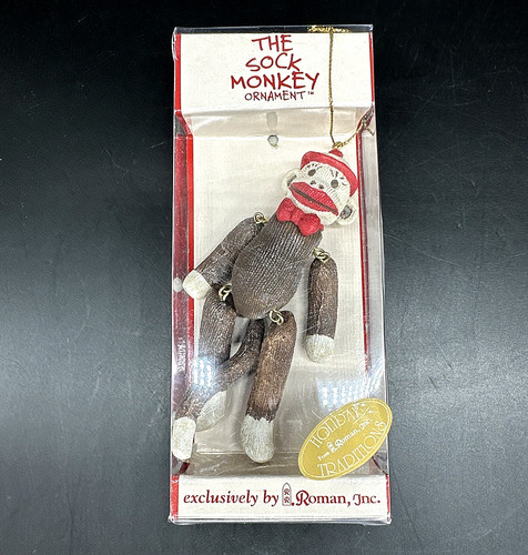 The sock monkey ornament - the,