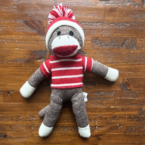 Sock monkey soft plush - sock,
