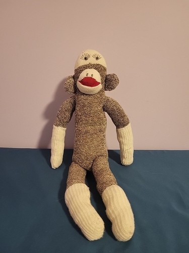 Vintage sock monkey plush toy - vintage,