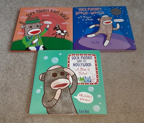 Sock monkey book lot rides - monkey,