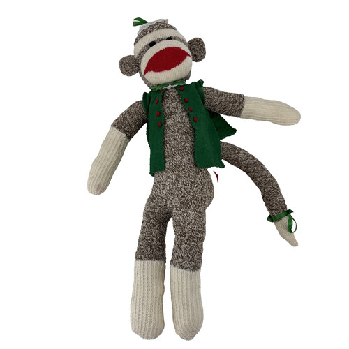 Vintage handmade sock - vintage, monkey